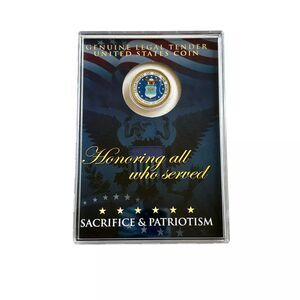 United States AIR FORCE Emblem Colorized JFK Kennedy Half Dollar US Coin